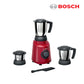 Bosch MGM2133RIN 500 Watts 3Jar Mixer Grinder (Red)