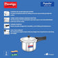 Prestige Popular Stainless Steel Pressure Cooker, 3 Litres, Silver